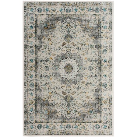 Safavieh 2 ft. 2 in. x 5 ft. Evoke 220B Power Loomed Accent Area Rug Grey & Gold EVK220B-25